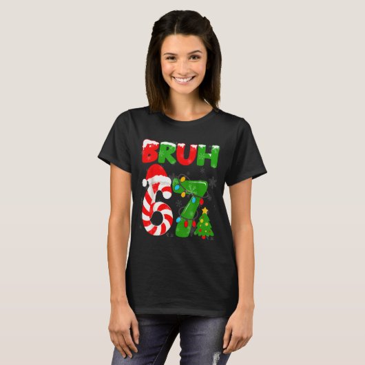 67 Christmas 6 7 Meme Pajamas 67 Bruh Slang  Tシャツ (正面フル)