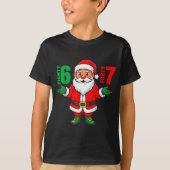67 Christmas 6 7 Meme Six Seven Funny Santa Xmas 8 Tシャツ (正面)
