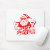 67 Christmas 6 7 Meme Six Seven Funny Santa Xmas B マウスパッド (マウス)