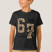 67 Christmas 6 7 Six Seven Meme 67 Leopard Cheetah Tシャツ (正面)