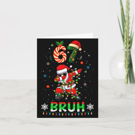67 Christmas Bruh 6 7 Funny Meme Gift Teen Boys Gi カード (正面)