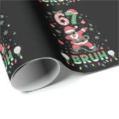 67 Christmas Bruh 6 7 Funny Meme Santa Dabbing ラッピングペーパー (ロールコーナー)