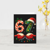 67 Christmas Couple Pajamas Matching Holidays Six  カード (黄色い花)