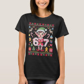 67 Christmas Elf Ugly Sweater Cute 6 7 Meme Xmas B Tシャツ (正面)