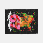 67 Christmas Funny 67 Brainrot Youth Kids Capybara フリースブランケット (正面(横))