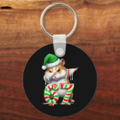 67 Christmas Funny 67 Brainrot Youth Kids Hamster キーホルダー (正面)