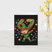 67 Christmas Funny 67 Meme Youth Kids Elf 67  カード (黄色い花)