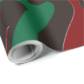 67 Christmas Funny Red & Green Wrapping Paper ラッピングペーパー (ロールコーナー)