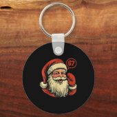 67 Christmas Funny Six Seven Meme 6_7 Shirt Santa  キーホルダー (正面)