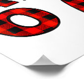 67 Christmas Funny Six Seven Meme Brainrot Plaid S ポスター (角)