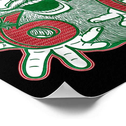 67 Christmas Funny Six Seven Meme Brainrot Santa C ポスター (角)