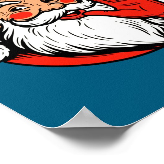 67 Christmas Funny Six Seven Meme Brainrot Santa C ポスター (角)