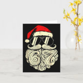 67 Christmas Funny Six Seven Meme Santa Face Shirt カード (黄色い花)