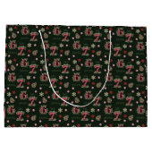 67 Christmas Gift Bag Six Seven Gift Wrap ラージペーパーバッグ (裏面)