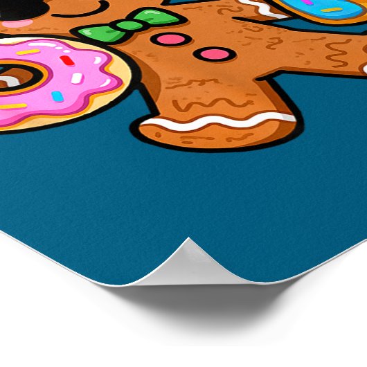 67 Christmas Gingerbread Six Seven Meme Gen Alpha  ポスター (角)