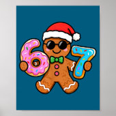 67 Christmas Gingerbread Six Seven Meme Gen Alpha  ポスター (正面)