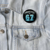 67 Christmas Ice Frost Cold 6 7 Internet Meme Xmas 缶バッジ (インサイチュ)