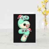 67 Christmas Kawaii Pastel Design  カード (黄色い花)