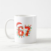 67 Christmas Lights Meme Saying 6 7 Costume Xmas L コーヒーマグカップ (左)