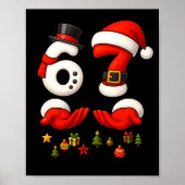 67 Christmas Meme Funny 6 7 Hands Gen Alpha Slang  ポスター (正面)