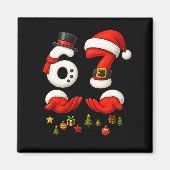 67 Christmas Meme Funny 6 7 Hands Gen Alpha Slang  マグネット (正面)