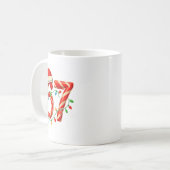67 Christmas Meme Funny Six Seven Xmas Lights Cand コーヒーマグカップ (正面左)