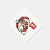 67 Christmas Merry Six Seven Brainrot Santa Claus スタンダードカクテルナプキン (角)