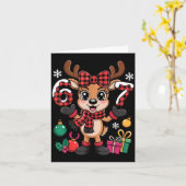 67 Christmas Outfit Women Meme Reindeer Six Seven  カード (黄色い花)