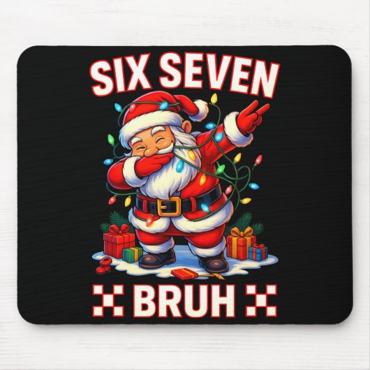 67 Christmas Shirt Santa Six Seven Bruh Men Women マウスパッド (正面)