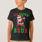 67 Christmas Six Seven Bruh Meme Santa Dabbing Chr Tシャツ (正面)