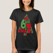67 Christmas Tree Holiday Six Seven Meme Brainrot Tシャツ (正面)