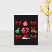 67 Coquette Christmas Funny 6 7 Meme Men Women Kid カード (黄色い花)