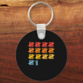 67 Counting Math Teacher Mathematics 67th Number キーホルダー (正面)