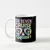 67 Cruise Squad 2025 Cruise Six Seven Meme Matchin コーヒーマグカップ (左)