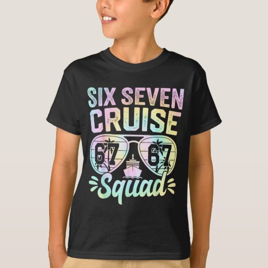 67 Cruise Squad 2025 Cruise Six Seven Meme Matchin Tシャツ (正面)