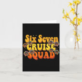 67 Cruise Squad 2025 Groovy Kids Cruise Meme Match カード (黄色い花)