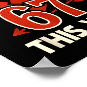 67 Cud Valentine Meme, Funny Anti-valentine Graphi ポスター (角)