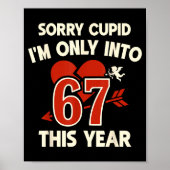 67 Cud Valentine Meme, Funny Anti-valentine Graphi ポスター (正面)