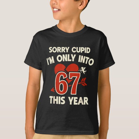 67 Cud Valentine Meme, Funny Anti-valentine Graphi Tシャツ (正面)
