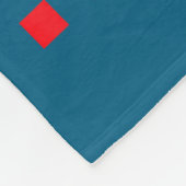 67 Cute Heart Teddy Bear Valentine's Day Six Seven フリースブランケット (角)