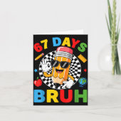 67 Days Bruh 67 Days Of School Boys Kids Six Seven カード (正面)