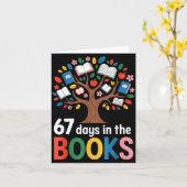 67 Days In The Books Reading Teacher 67th Day Of S カード (黄色い花)