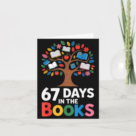 67 Days In The Books Reading Teacher 67th Day Of S カード (正面)