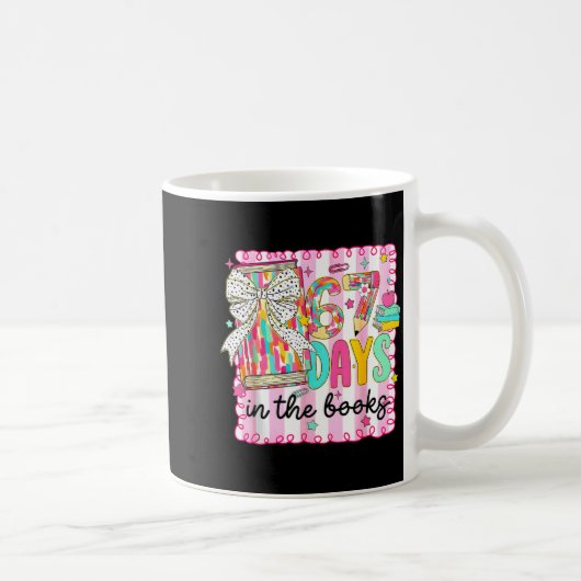 67 Days In The Books Reading Teacher 67th Day Of S コーヒーマグカップ (右)
