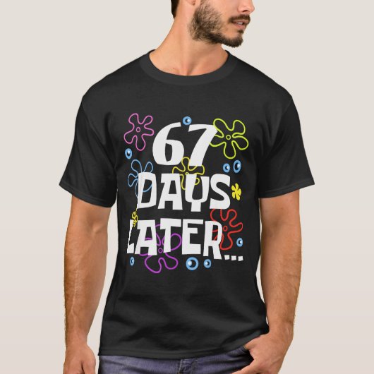67 Days Later 67th Day Of School Teachers Kids Boy Tシャツ (正面)