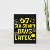 67 Days Later Six Seven 100 Days Of School Student カード (正面)