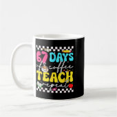 67 Days Of Coffee Teach Repeat Funny Six Seven Mem コーヒーマグカップ (左)