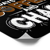 67 Days Of Coffee Teachers Retro School Six Seven ポスター (角)