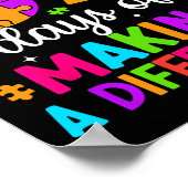 67 Days Of Making A Difference Funny Teacher Stude ポスター (角)