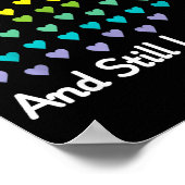 67 Days Of School And Still Loving It Rainbow Hear ポスター (角)